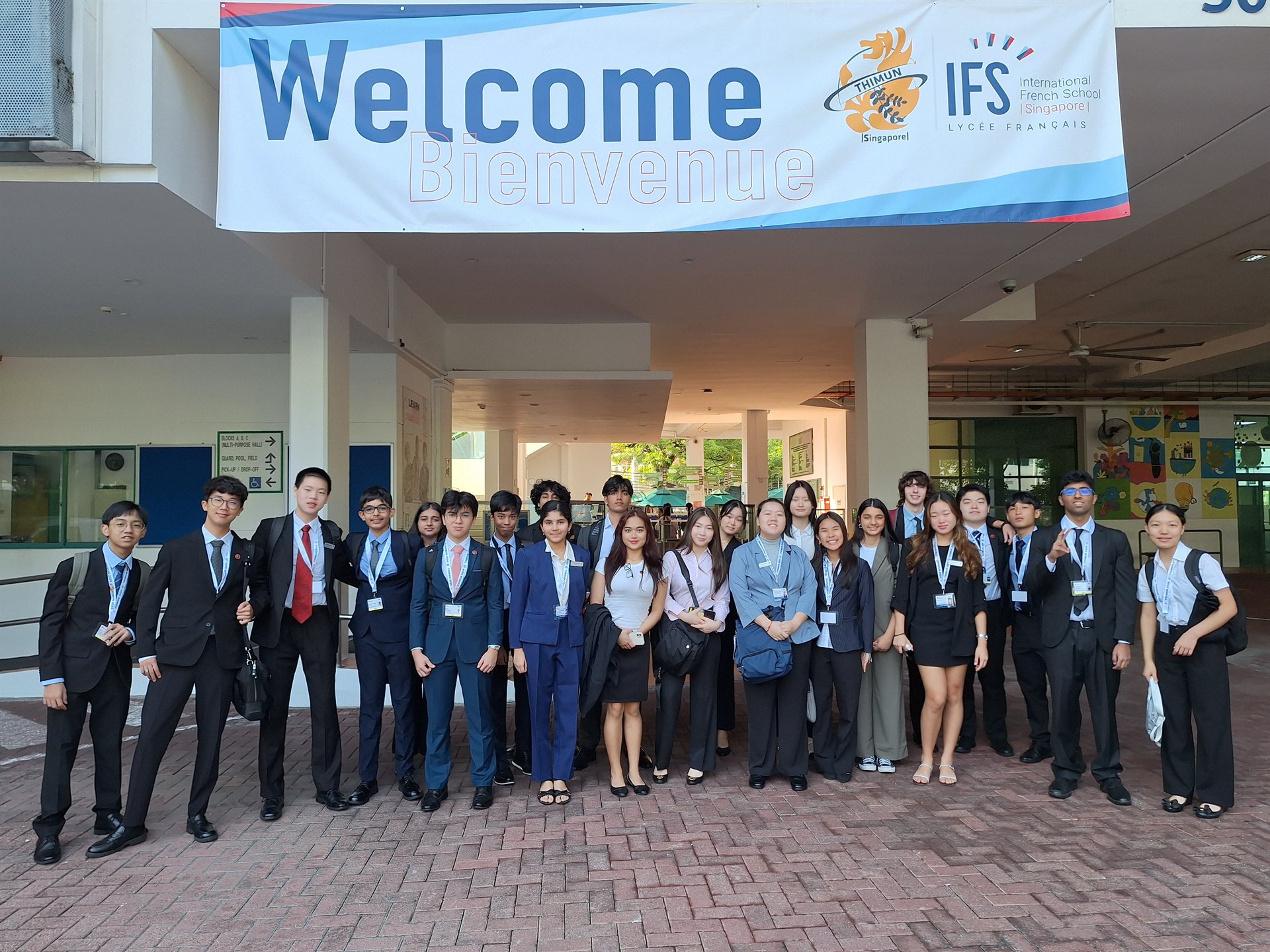 ISM delegation arriving at THIMUN Singapore