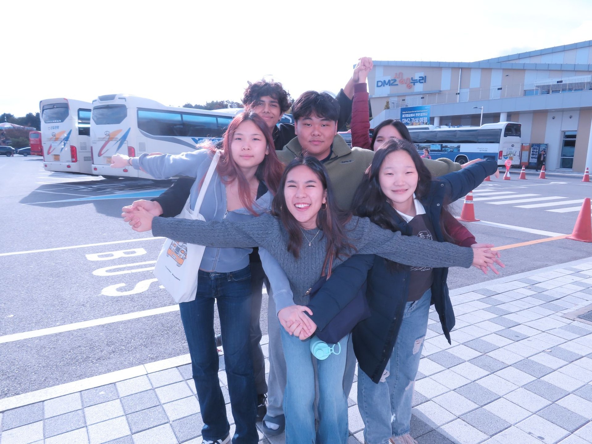 ISM delegates visiting the DMZ during the SEOMUN trip to Korea